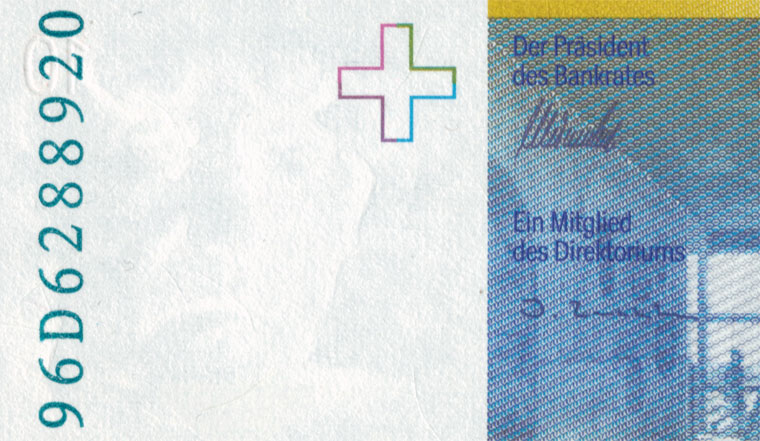 10 francs, 1996