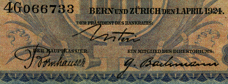 100 Franken, 1924
