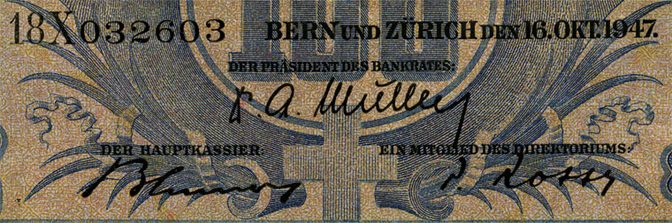 100 francs, 1947