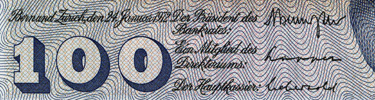 100 Franken, 1972