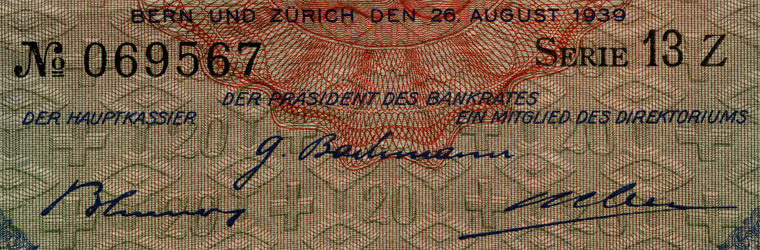 20 francs, 1939